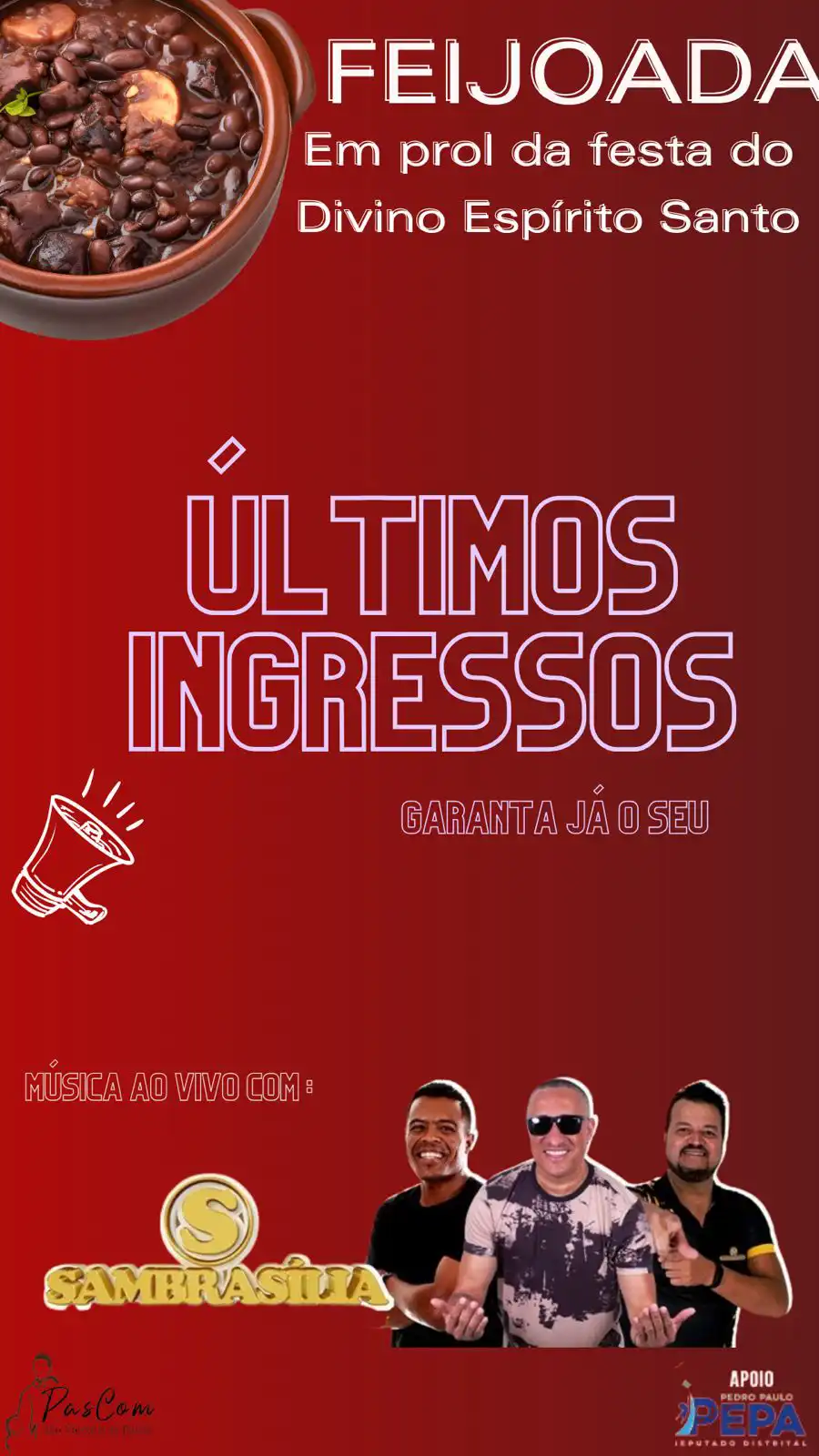 Ultimos ingressos.